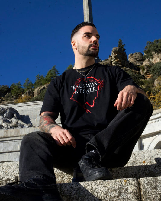 Camiseta Oversize Jesus Was a Boxer